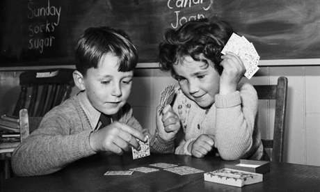 kids playing cards